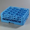 RW20-114 - OptiClean™ NeWave™ 20-Compartment Glass Rack w/2 Extenders  - Carlisle Blue
