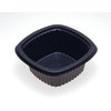 DXMW516PBLK - Microwaveable Square Side Dish 16oz. - Black