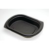 DXMW4024PBLK - Microwaveable Small Entrée Platter 24oz - Black