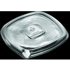 DXL500PCLR - Flat Lid for Square Side Dish - Clear