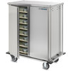 DXTQ1T2D16 - 16 Tray Cart, Double Door, One Tray per Slide 44.14" x 27.58" x 55.80" - Stainless Steel