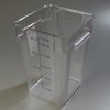 SQUARE CONTAINER 22QT PC CLEAR 1072607