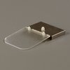38132 - Stainless Steel & Acrylic Hinged LId, fits 38508 Fountain Jars 7-1/2", 4", 1" - Stainless Steel