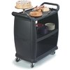 CC203603 - Small Bussing and Transport Cart 18" x 36" - Black