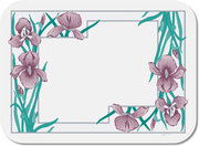 Iris Garden (Cranberry, Teal, Gray)