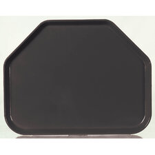 1713FG004 - Glasteel™ Solid Trapezoid Tray 18", 14", 27/32" - Black