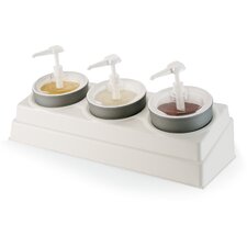 CM106902 - 3-Crock Coldrock Organizer (only) 26-1/2", 10-1/2", 6-3/4" - White