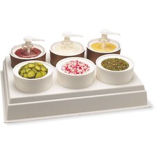 CM106502 - 6-Crock Coldcrock Organizer (only) 27-3/16", 19-3/16", 4-7/16" - White