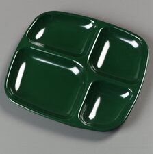 4398608 - 4-Compartment Server Tray 10-5/16", 9-19/32", 27/32" - Forest Green