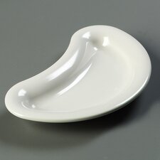4347442 - Crescent Plate 7-9/32", 4-1/2", 1" - Bone