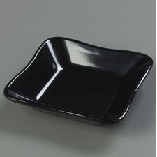 793403 - Square Scalloped Dish/Inset 5-19/32" x 5-1/2" - Black