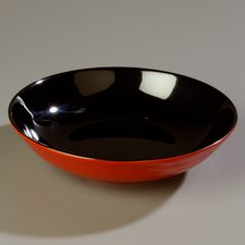 8913406 - Mosaic™ 10 lb Pasta Bowl 13" - Black-Terra Cotta