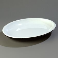 8918400 - Mosaic™ 4 qt Oval Platter 19-3/16" x 13-3/4" - White-Black