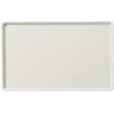 1418LFG001 - Glasteel™ Solid Low Edge Tray 18", 14", 5/8" - Bone White