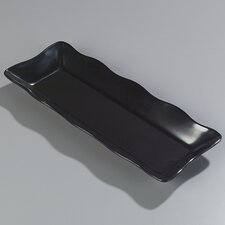 793203 - Scalloped Platter 17-1/2" x 6-11/16" - Black