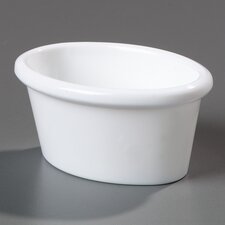 S31002 - Oval Melamine Ramekin 2 oz, 2-3/4" x 2" - White