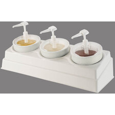 CM105802 - Crock & Organizer Condiment Set 26-1/2", 10-1/2", 6-31/32" - White