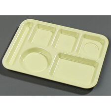 P61404 - Left-Hand 6-Compartment Tray - Yellow