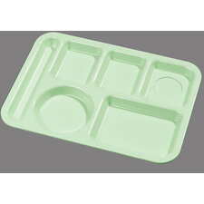 P61409 - Left-Hand 6-Compartment Tray - Green