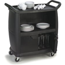 Bussing Cart With Locking Doors & Panels