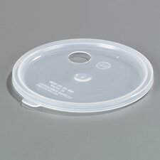 020430 - 2.7 qt Lid with Hole for Pump - See Thru