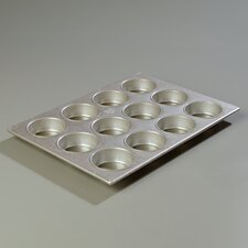601835 - Steeluminum® 12 Cup Large Cup Cupcake Pan 5 oz