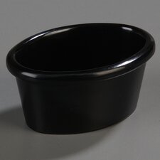 S31003 - Oval Melamine Ramekin 2 oz, 2-3/4" x 2" - Black