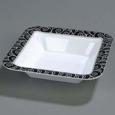 44403921 - Palette Displayware Square Bowl 14" - Black Waves