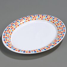 44411917 - Palette Displayware Oval Platter 17" x 13" - Spanish Tile