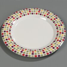 43025918 - Durus® Wide Rim Decorated Dinner Plate 12" / 7/8" - Mediterranean Tile