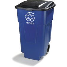 345050REC14 - Recycle Rolling Container 50 gal - Blue