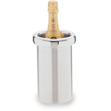 609144 - Double Wall Wine Cooler, Satin Finish w/Mirror Finish Rim 4-3/4"
