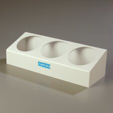 030502 - 3-Crock Condiment Station (only) 22", 7-1/2", 6" - White