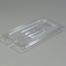 1027107 - TopNotch® One-Third Size Handled Notched Lid 12-3/4" x 7" - Clear