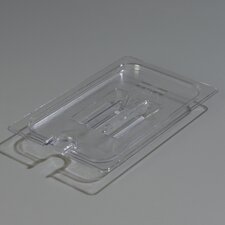 1029107 - LID FDPAN 1/4 SIZE NOTCHED CLR