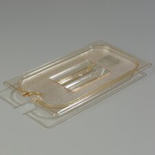 1047113 - LID FP 1/3 SIZE NOTCHED AMBER