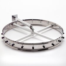 3820WH - 20 Clip Wall Mounted Order Wheel w/9" extension 23" - Stainless Steel