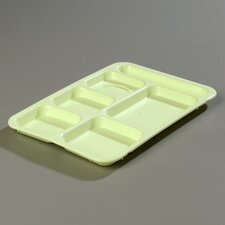 P614R04 - Right-Hand 6-Compartment Tray - Yellow