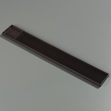 1060001 - 3"x23" Bar Mat 23-7/16", 3-1/4", 5/8" - Brown