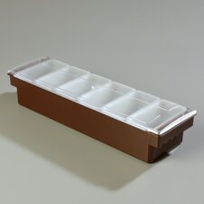 CH0201 - Caddy w/6 ea Pint Containers, Brown 19-3/4", 6-1/4", 3-3/4" - Brown