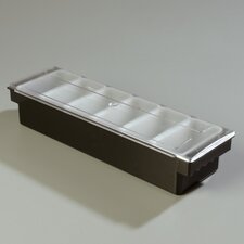 CH0303 - Caddy w/6 ea Pint Containers, Black 19-3/4", 6-1/4", 3-3/4" - Black