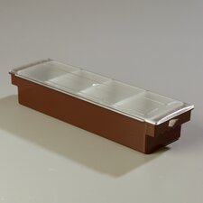 CH1401 - Caddy w/4 ea 1-1/2 Pint Containers, Brown 19-3/4", 6-1/4", 3-3/4" - Brown