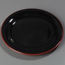 43009406 - Mosaic™ Durus® Narrow Rim Pie Plate 6-9/16" / 3/4" - Black-Terra Cotta