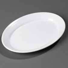 4356002 - Dallas Ware® Oval Platter 11-7/8", 8-15/32", 1-1/16" - White