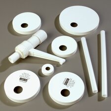 38610 - Pump Kit w/Fixed Nozzle Pump & 5 Lids - Stainless Steel