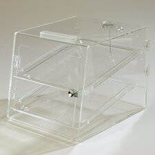 SPD20307 - Two Tray, Self Serve Front & Back Door 16-3/4", 14", 13-1/2" - Clear