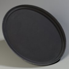 2500GR004 - Oval Tray 24", 19-1/4", 1-3/16" - Black