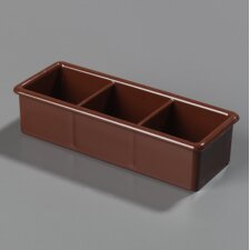 455228 - Three Compartment Caddy 6-3/16", 2-5/16", 1-7/16" - Lennox Brown