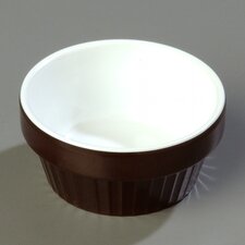 43911408 - Faceted Ramekin 2.3 oz - White-Brown