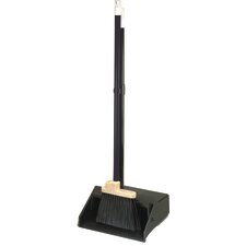 36141103 - Duo-Pan Lobby Dustpan Combo w/Clip 10" - Black
